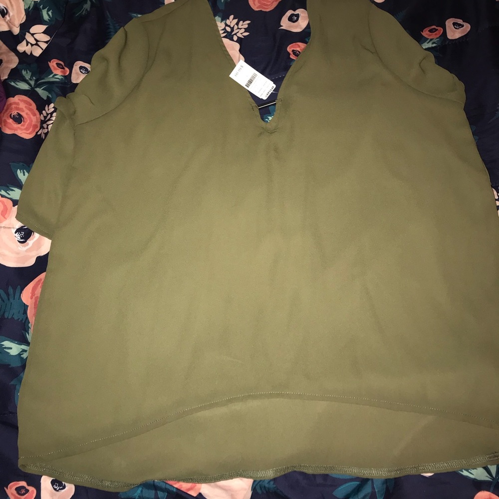 Olive green top
